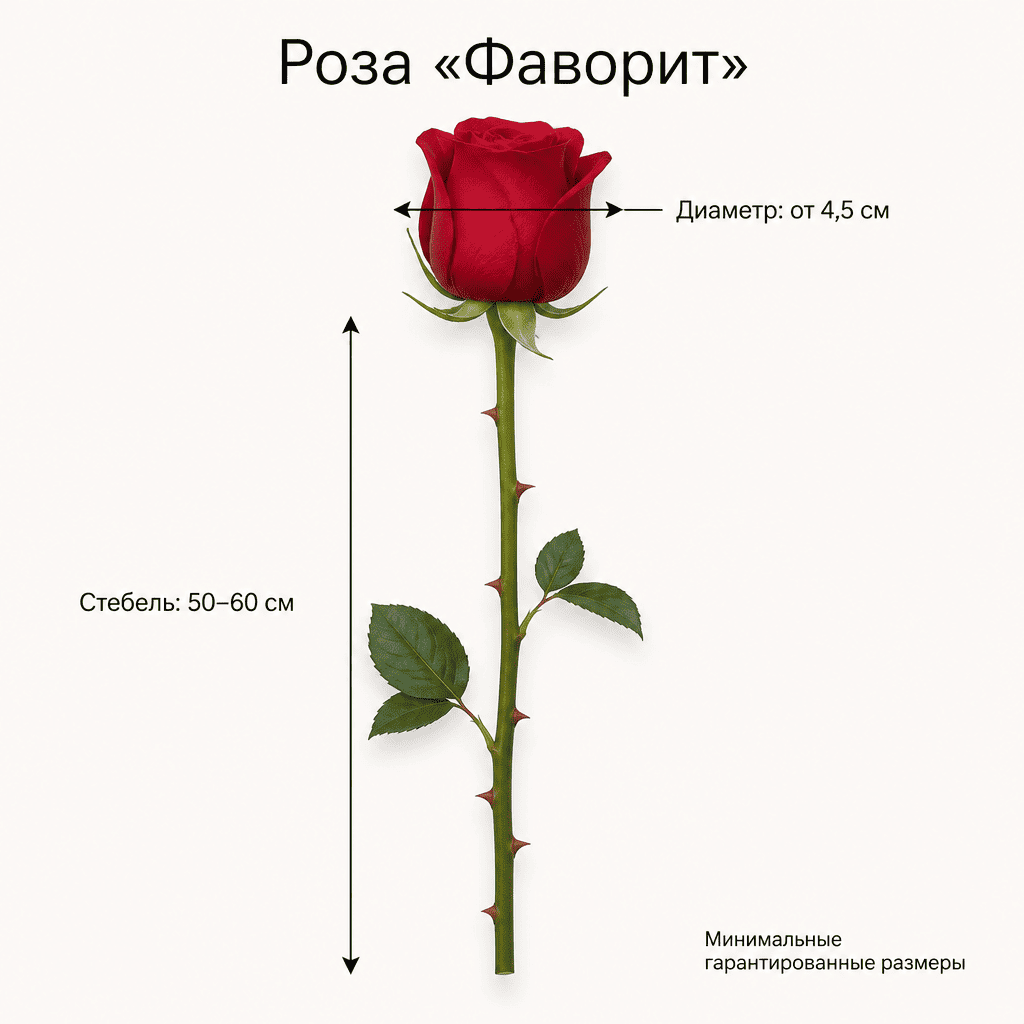 Роза «Фаворит» Бордовая