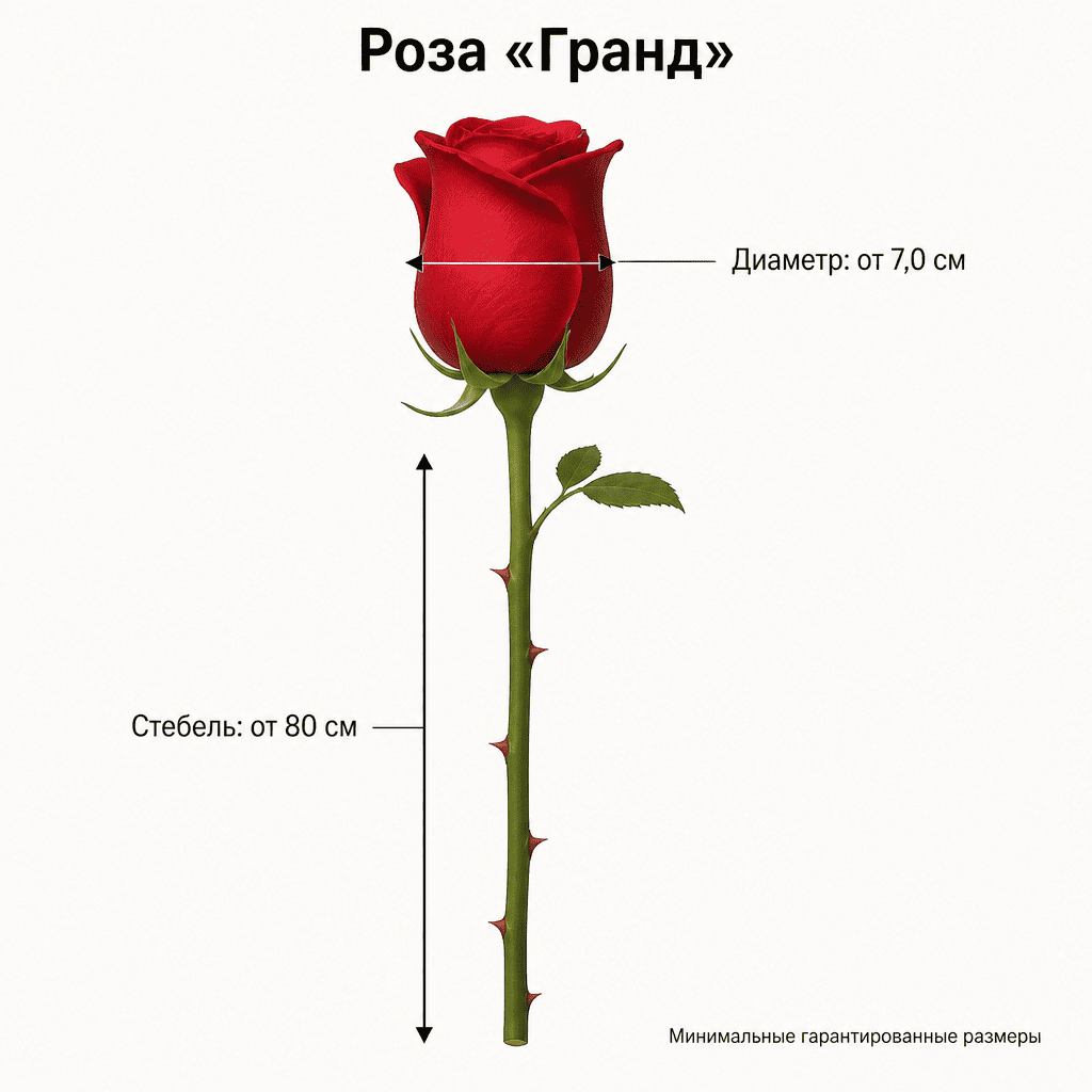 Роза «Гранд» Розовая