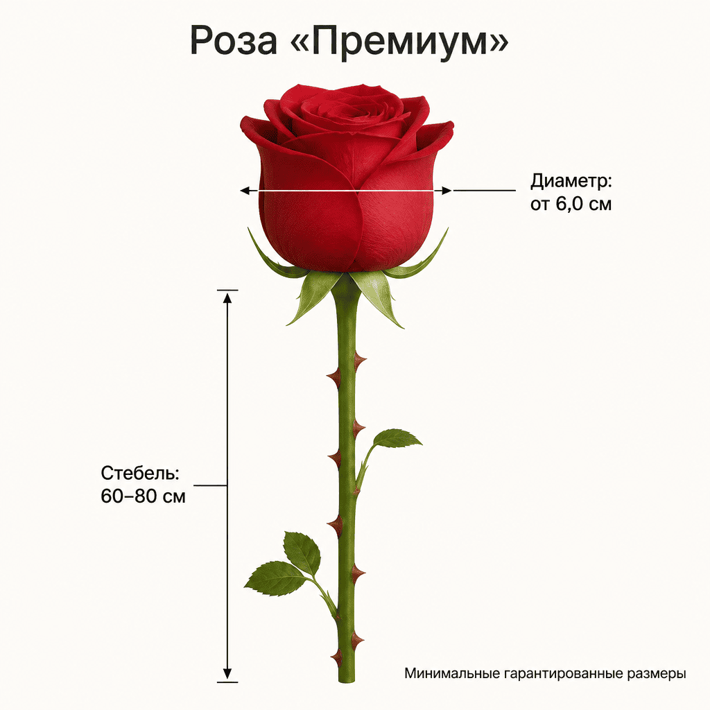 Роза «Премиум» Белая